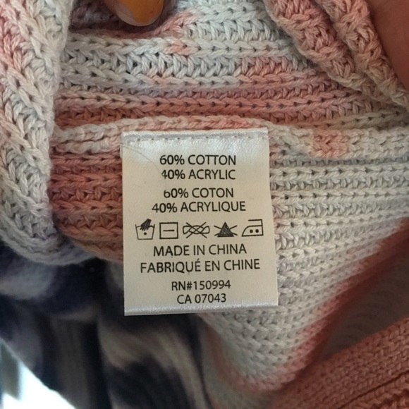 Belle by belldini Tie Dye Knit Sweater in NAVY/Pink Guava - Picture 6 of 8